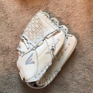 white softball glove
